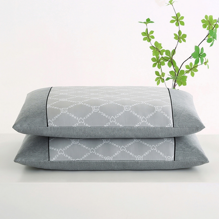 91家纺网 家纺一手货源 找家纺 小牛席业 2025新款PE冰丝夏凉枕-月亮爱心 月亮爱心夏凉枕-灰色