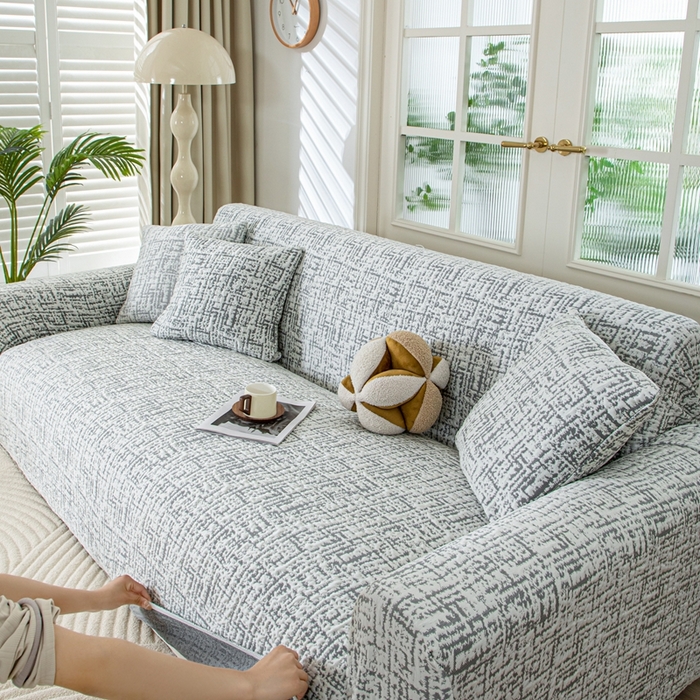 91家纺网 家纺一手货源 找家纺 沐沐家纺 2026新款夏茵沙发套 深灰