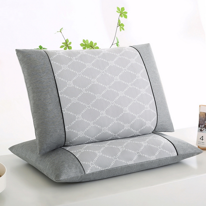 91家纺网 家纺一手货源 找家纺 小牛席业 2025新款PE冰丝夏凉枕-月亮爱心 月亮爱心夏凉枕-灰色