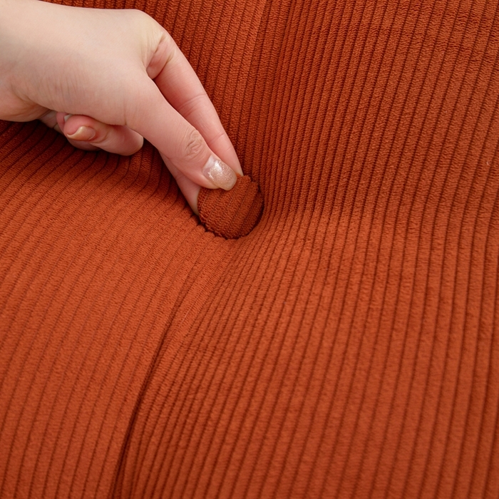 91家纺网 家纺一手货源 找家纺 沐沐家纺 2026春夏新款灯芯绒三角大靠背 砖红色