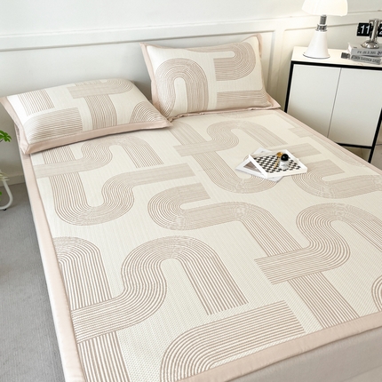 美洲琳 2025新款PE泡小豆凉感豆豆席 悠米-咖色