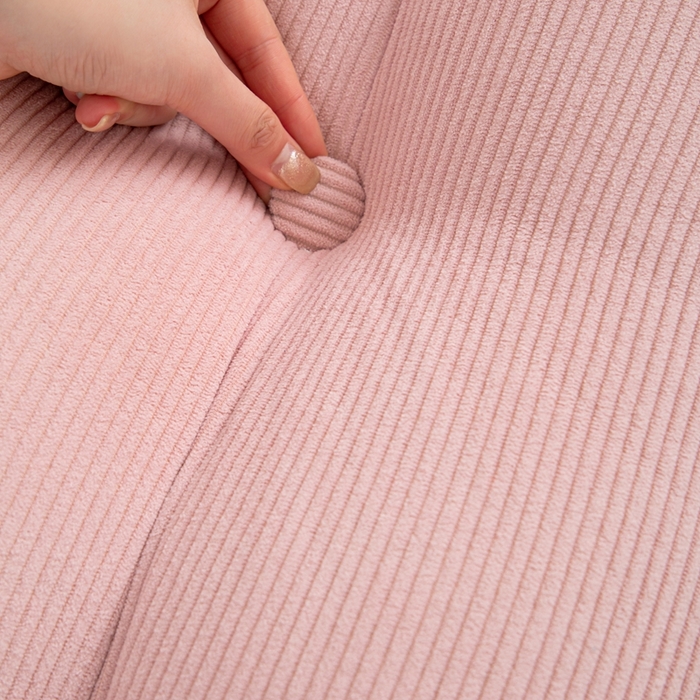 91家纺网 家纺一手货源 找家纺 沐沐家纺 2026春夏新款灯芯绒三角大靠背 樱花粉