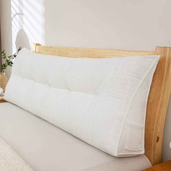 91家纺网 家纺一手货源 找家纺 沐沐家纺 2026春夏新款灯芯绒三角大靠背 胭脂红