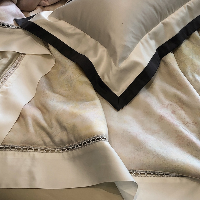 91家纺网 家纺一手货源 找家纺 佳汐蓝家纺 2025新款复古韵染花卉冰伯克超细旦夏被夏凉被空调被四件套 夏被-风华佩斯-浅翡绿