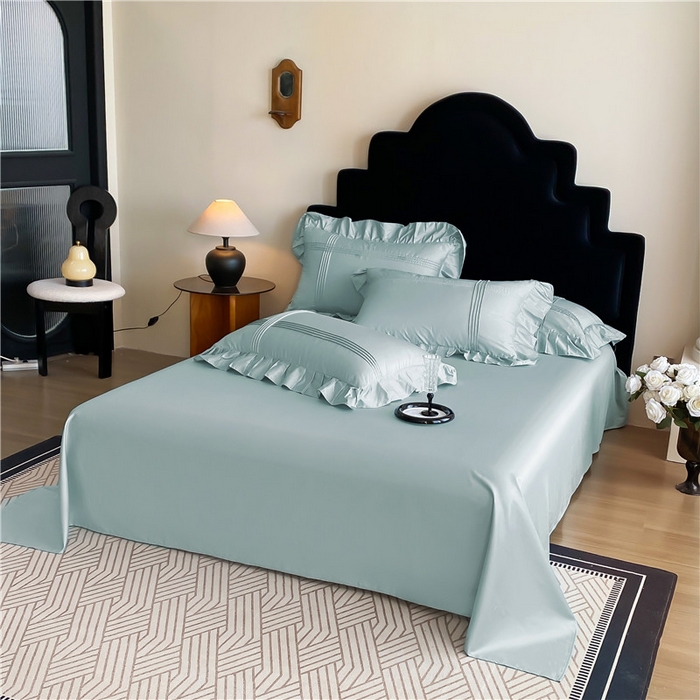 91家纺网 家纺一手货源 找家纺 （总）花香四季家纺 2025新款A类纯棉母婴级全棉13376床单纯色单品系列