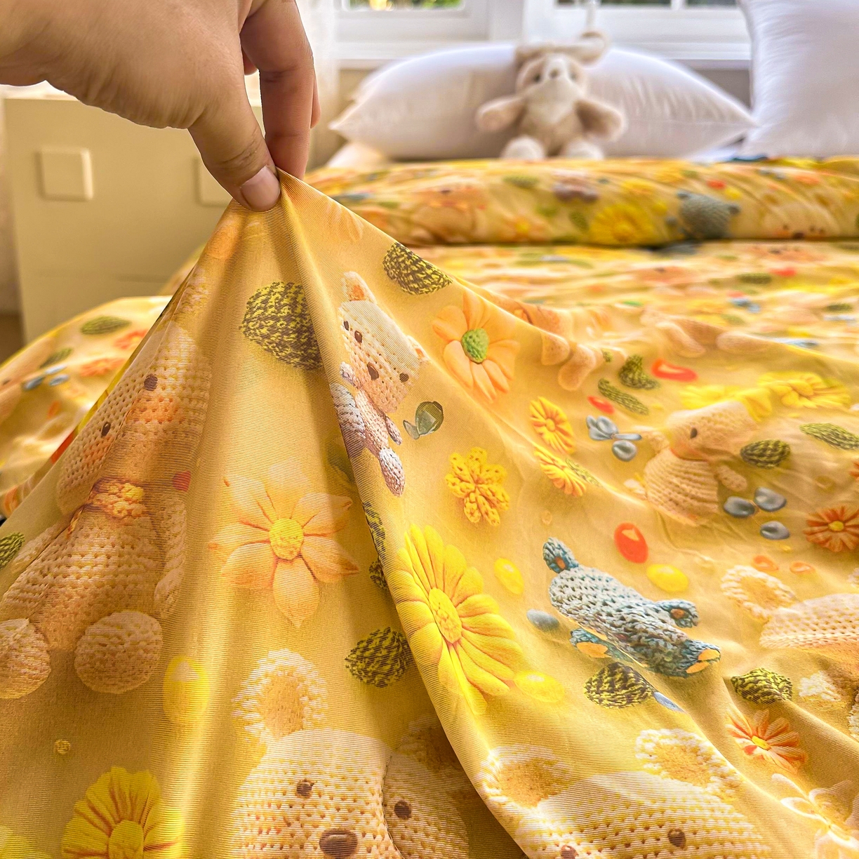 91家纺网 家纺一手货源 找家纺 （总）南方印象 2025新款A类凉感丝冰豆豆夏凉被夏被空调被爆款5D印花夏被