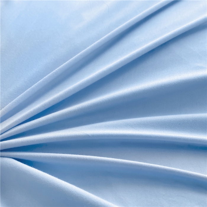 91家纺网 家纺一手货源 找家纺 花香四季家纺 2025新款A类纯棉母婴级全棉13376床单纯色单品系列 天空蓝