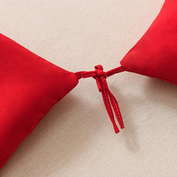 91家纺网 家纺一手货源 找家纺 招财狼家纺 2025新款亲肤舒适磨毛水洗棉子母被被子被芯 红色