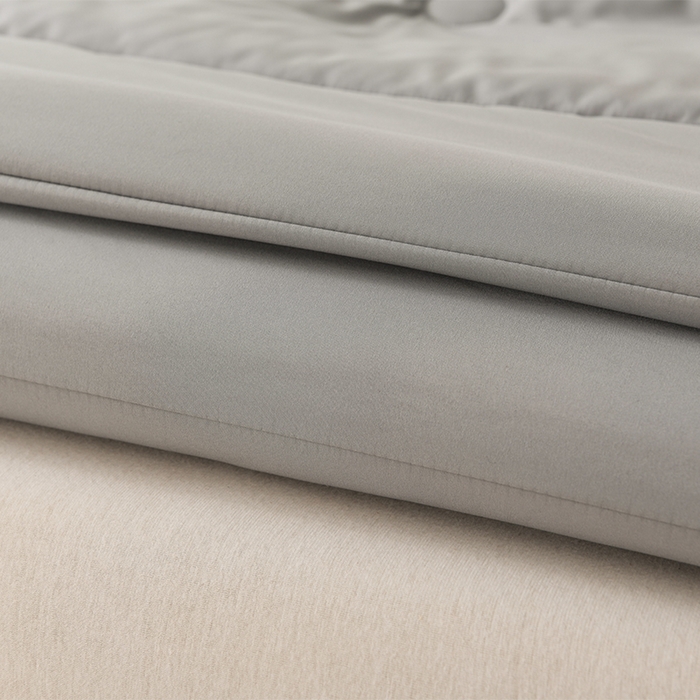 91家纺网 家纺一手货源 找家纺 招财狼家纺 2025新款亲肤舒适磨毛水洗棉子母被被子被芯 灰色