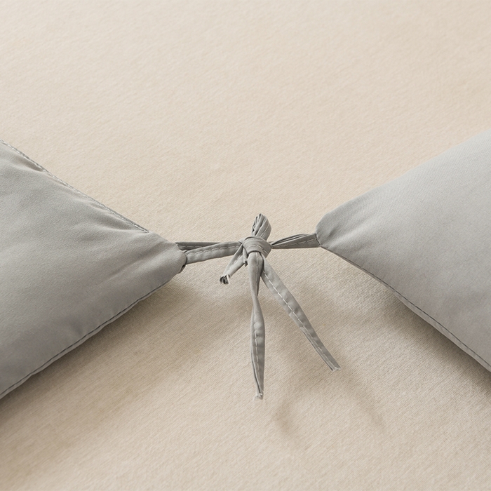 91家纺网 家纺一手货源 找家纺 招财狼家纺 2025新款亲肤舒适磨毛水洗棉子母被被子被芯 灰色