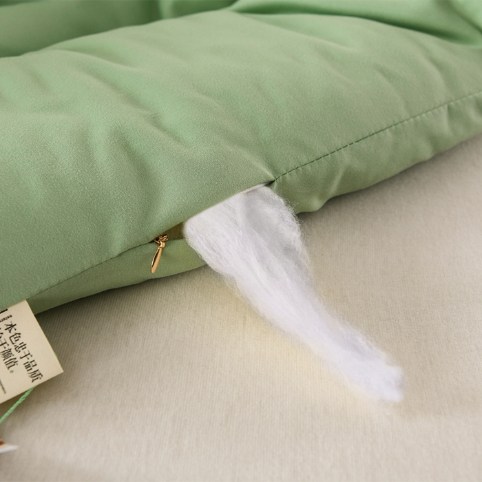 91家纺网 家纺一手货源 找家纺 招财狼家纺 2025新款亲肤舒适磨毛水洗棉子母被被子被芯 绿色