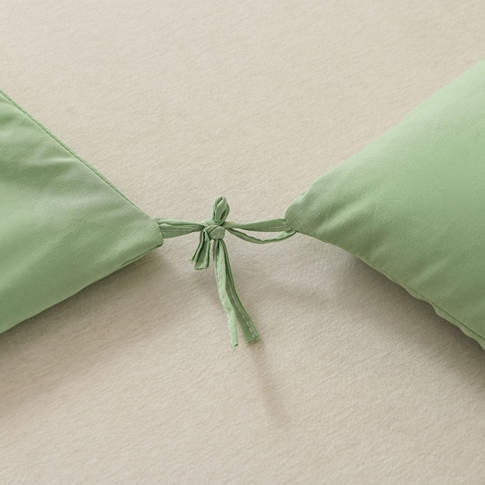 91家纺网 家纺一手货源 找家纺 招财狼家纺 2025新款亲肤舒适磨毛水洗棉子母被被子被芯 绿色