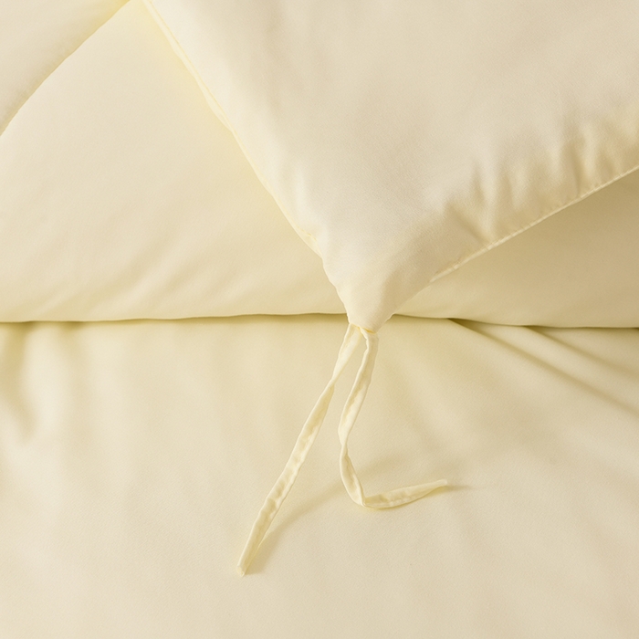 91家纺网 家纺一手货源 找家纺 招财狼家纺 2025新款亲肤舒适磨毛水洗棉子母被被子被芯 米黄