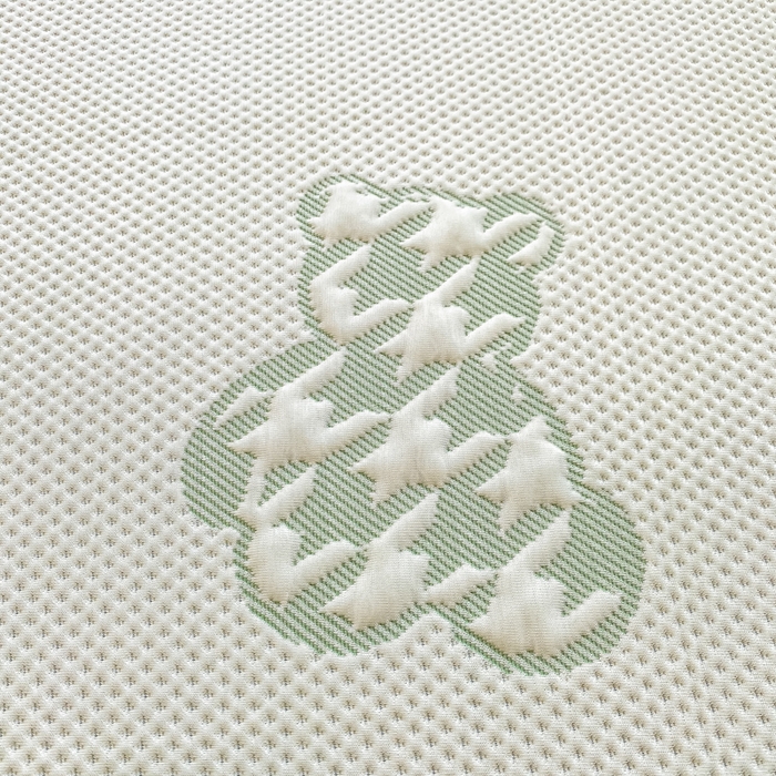 91家纺网 家纺一手货源 找家纺 耐思家纺 2025新款PE中分子凉感冰豆豆凉席三件套床单款-潮牌熊 潮牌熊-浅绿