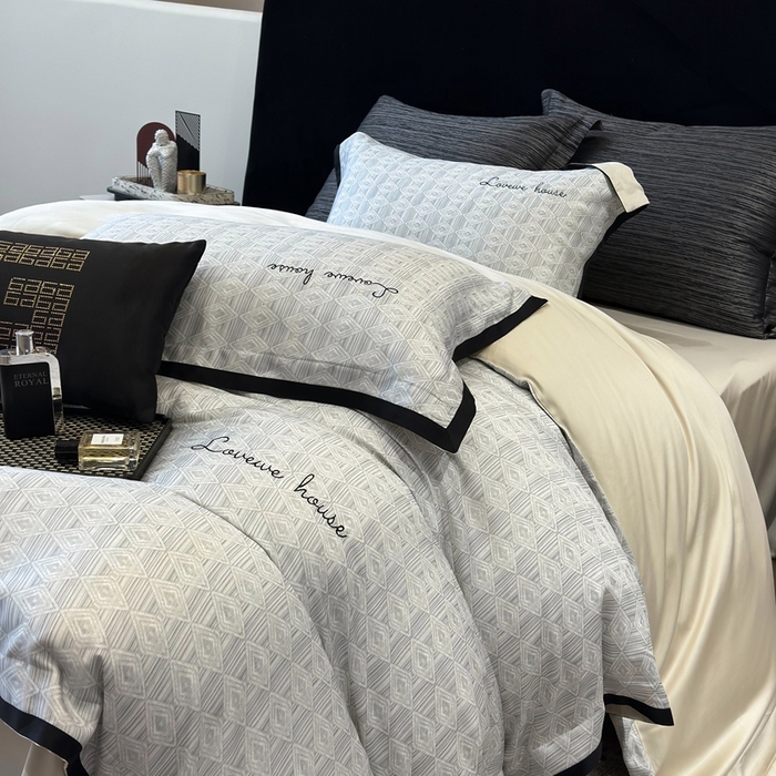 灵若和森系 天丝 肌理纹-2025 50S莱赛尔天丝数码印花轻奢工艺套件 控价券后不低于368 灵若-灰