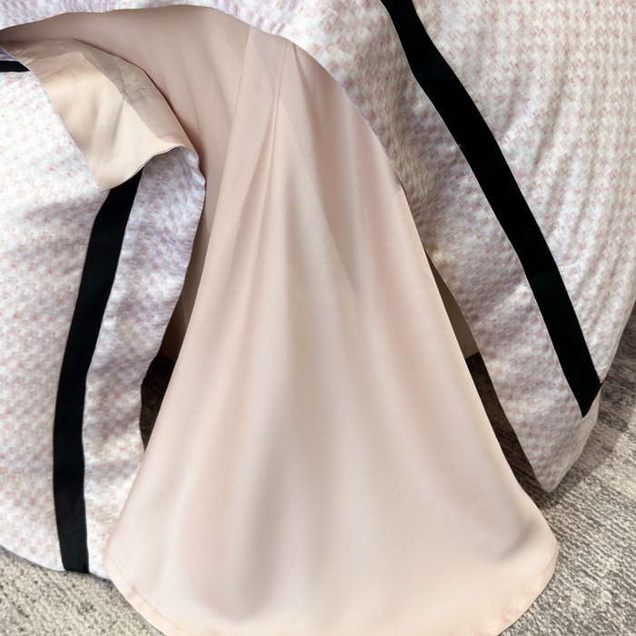 91家纺网 家纺一手货源 找家纺 灵若和森系 天丝 肌理纹-2025 50S莱赛尔天丝数码印花轻奢工艺套件 控价券后不低于368 森系-粉