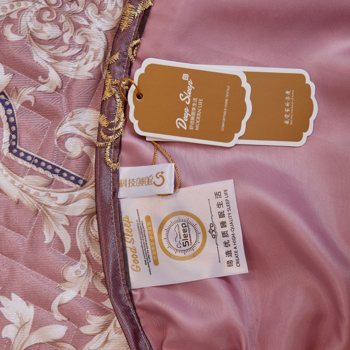 91家纺网 家纺一手货源 找家纺 罗艺轩 2025新款可拆卸床笠式床裙印花冰丝席 华尔兹