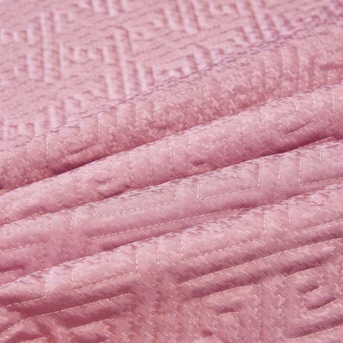 91家纺网 家纺一手货源 找家纺 罗艺轩 2025新款可拆卸床笠式床裙印花冰丝席 罗曼-粉紫