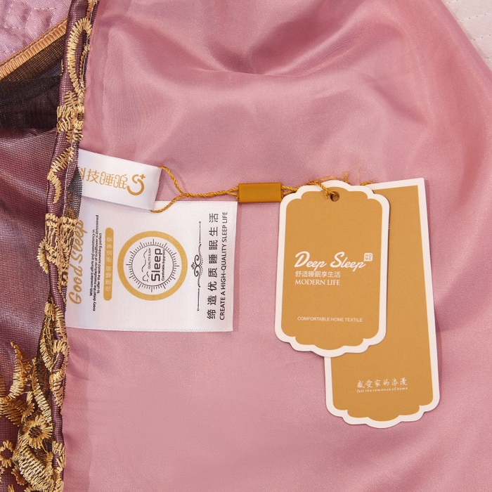 91家纺网 家纺一手货源 找家纺 罗艺轩 2025新款可拆卸床笠式床裙印花冰丝席 罗曼-粉紫