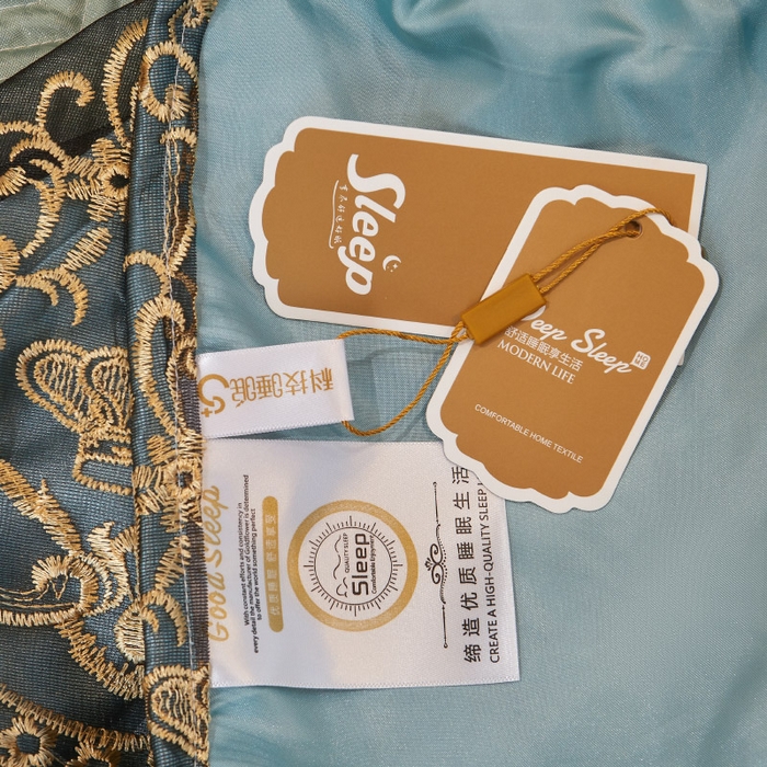 91家纺网 家纺一手货源 找家纺 罗艺轩 2025新款可拆卸床笠式床裙印花冰丝席 罗曼-富贵绿