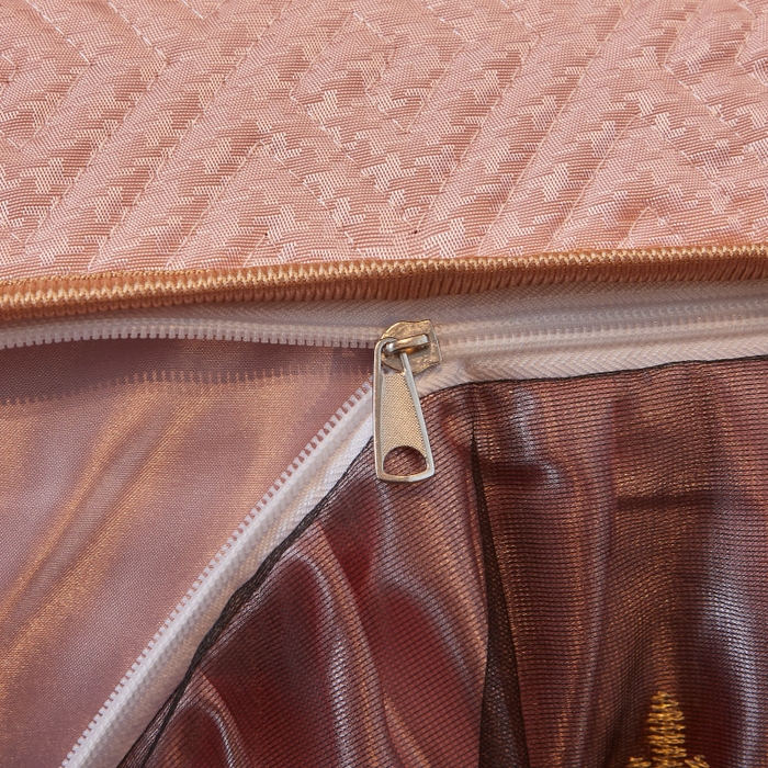 91家纺网 家纺一手货源 找家纺 罗艺轩 2025新款可拆卸床笠式床裙印花冰丝席 罗曼-玉色