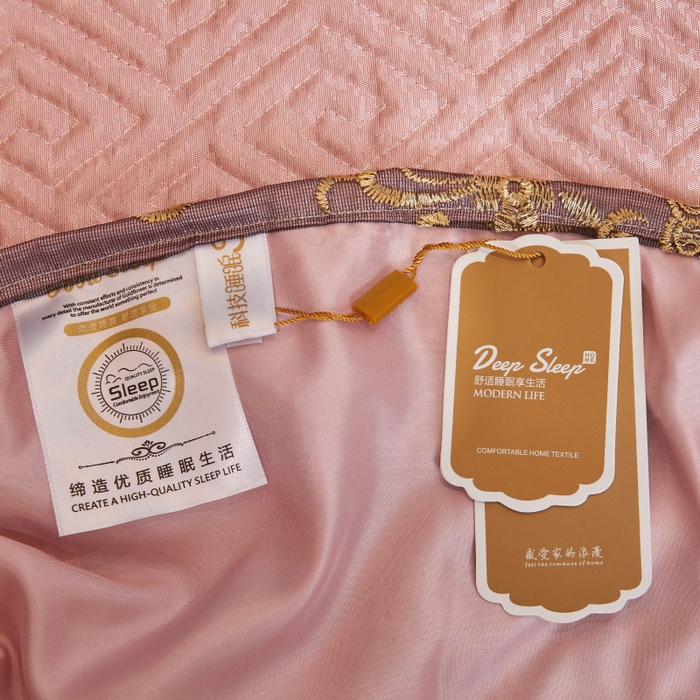 91家纺网 家纺一手货源 找家纺 罗艺轩 2025新款可拆卸床笠式床裙印花冰丝席 罗曼-玉色