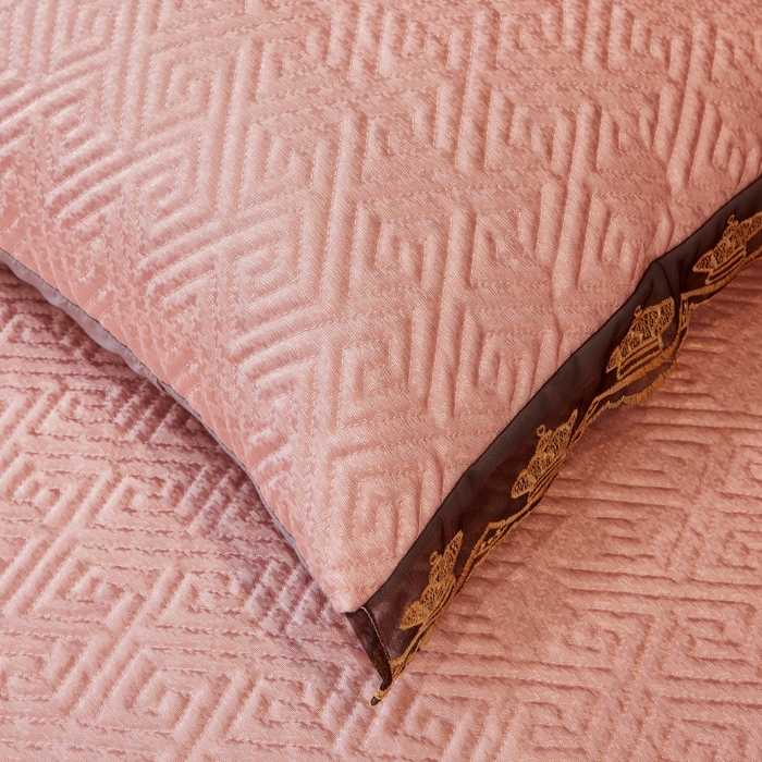 91家纺网 家纺一手货源 找家纺 罗艺轩 2025新款可拆卸床笠式床裙印花冰丝席 罗曼-玉色