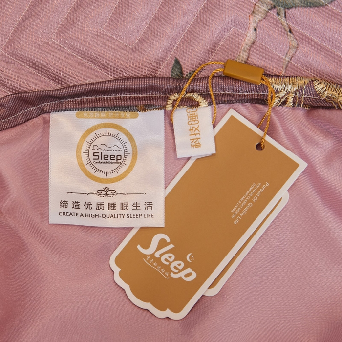 91家纺网 家纺一手货源 找家纺 罗艺轩 2025新款可拆卸床笠式床裙印花冰丝席 秘密花园