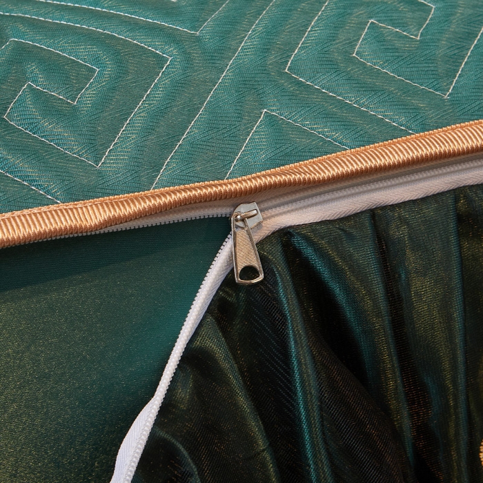 91家纺网 家纺一手货源 找家纺 罗艺轩 2025新款可拆卸床笠式床裙印花冰丝席 瑞卡斯