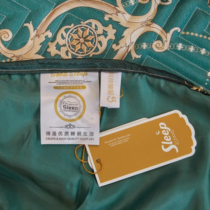 91家纺网 家纺一手货源 找家纺 罗艺轩 2025新款可拆卸床笠式床裙印花冰丝席 瑞卡斯