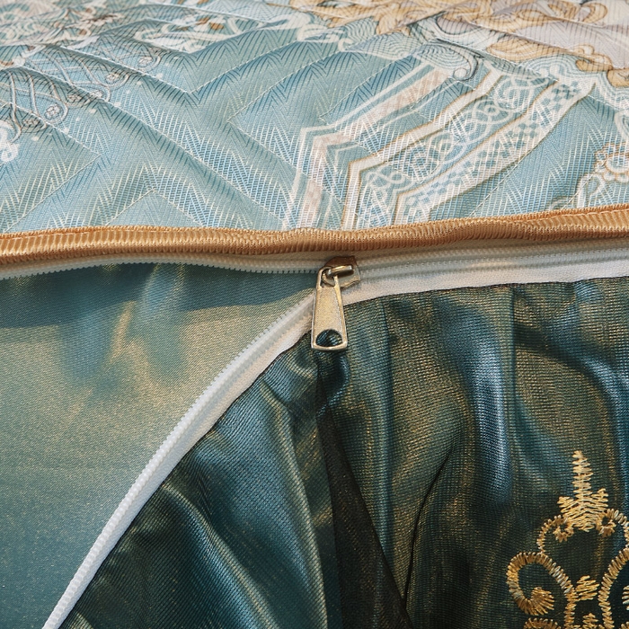 91家纺网 家纺一手货源 找家纺 罗艺轩 2025新款可拆卸床笠式床裙印花冰丝席 塞纳青春