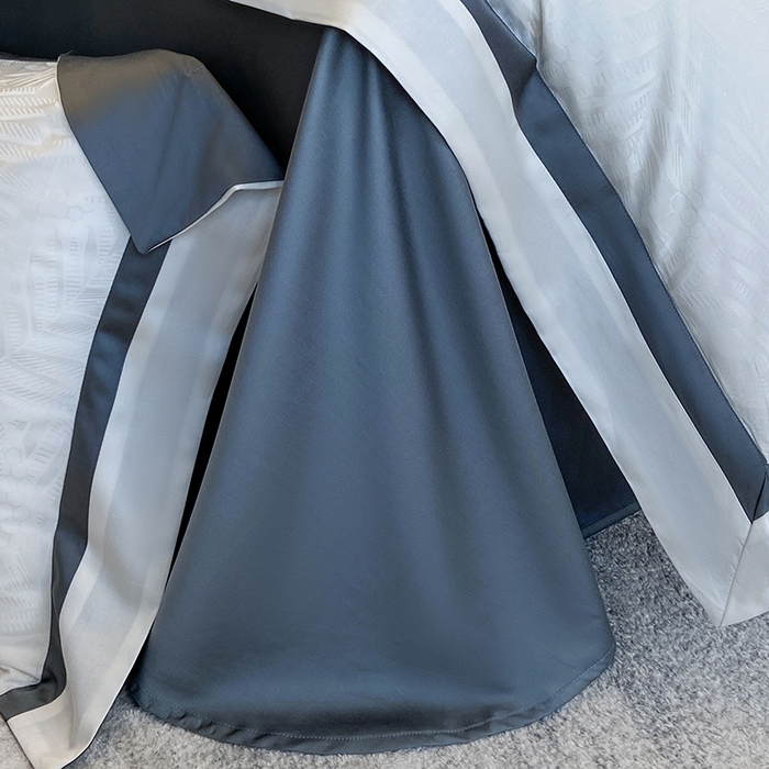 91家纺网 家纺一手货源 找家纺 （总）若未家居 LOVEWE HOUSE 2025新款双拼角提花兰精天丝棉四件套--叶澜