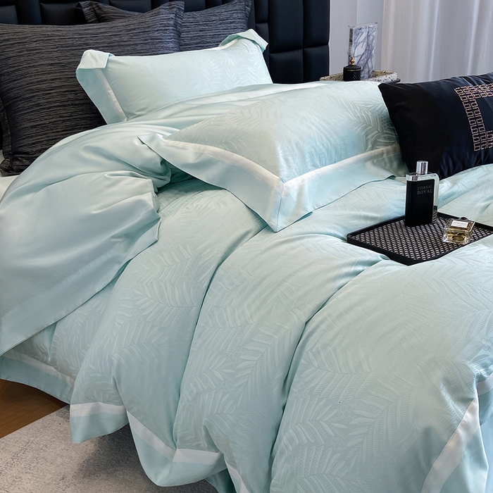 若未家居 LOVEWE HOUSE 2025新款双拼角提花兰精天丝棉四件套--叶澜 叶澜 西子兰