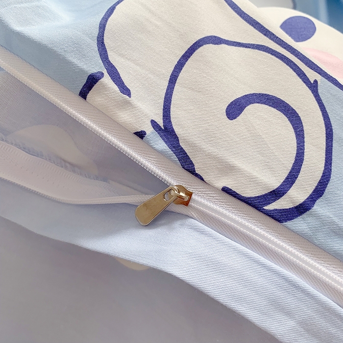 91家纺网 家纺一手货源 找家纺 玉元坊 2025年5月新品三丽鸥全棉床单纯棉床裙床笠三四件套简约基础款式-大耳狗简约款式 甜品玉桂狗【简约款】