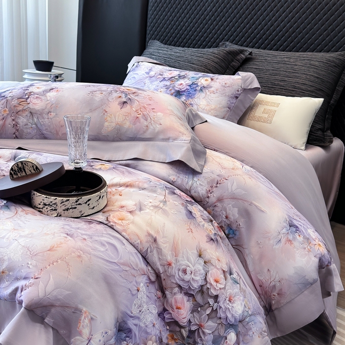 （总）若未家居 LOVEWE HOUSE 2025新款洛神 2025 新款5D唯美浪漫数码银灰50SX50S奥地利兰精天丝棉套件 控价券后不低于368