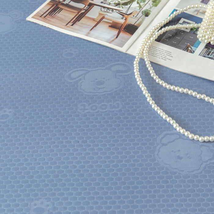 91家纺网 家纺一手货源 找家纺 乐居家纺 2025新款A类凉感纤维凉豆豆可水洗冰丝凉席席子床笠款 蓝色-相聚