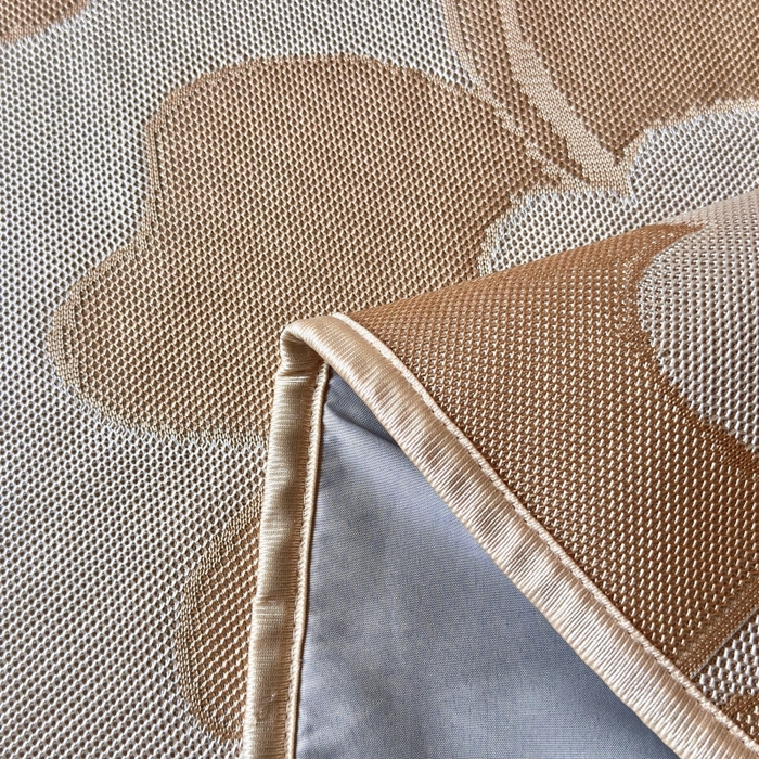 91家纺网 家纺一手货源 找家纺 乐居家纺 2025新款A类碳光抗菌凉感可水洗冰丝凉席席子床笠款 冰花-咖