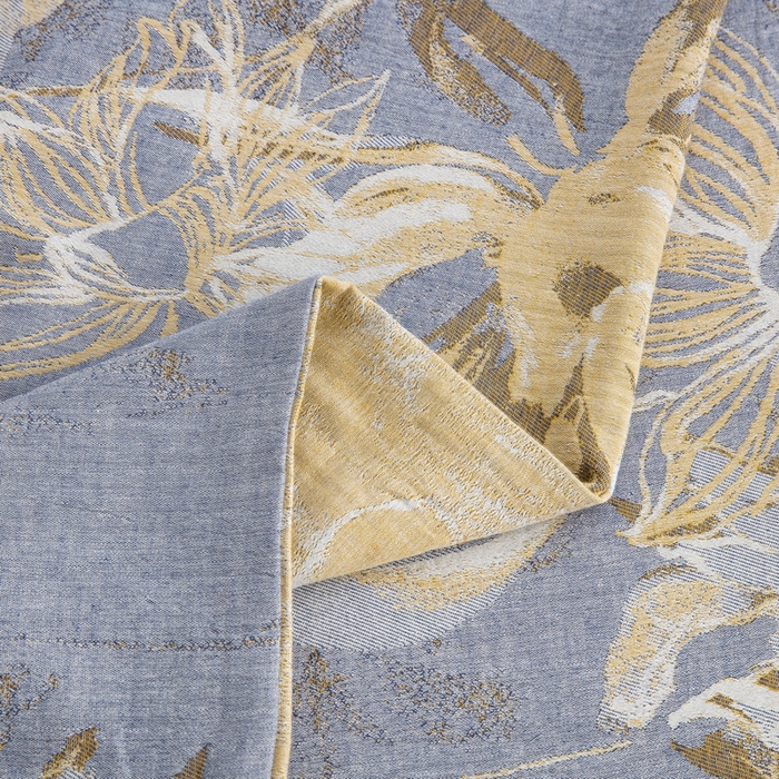 91家纺网 家纺一手货源 找家纺 2025新款全棉色织双层纱纽扣款四件套 韶华-灰