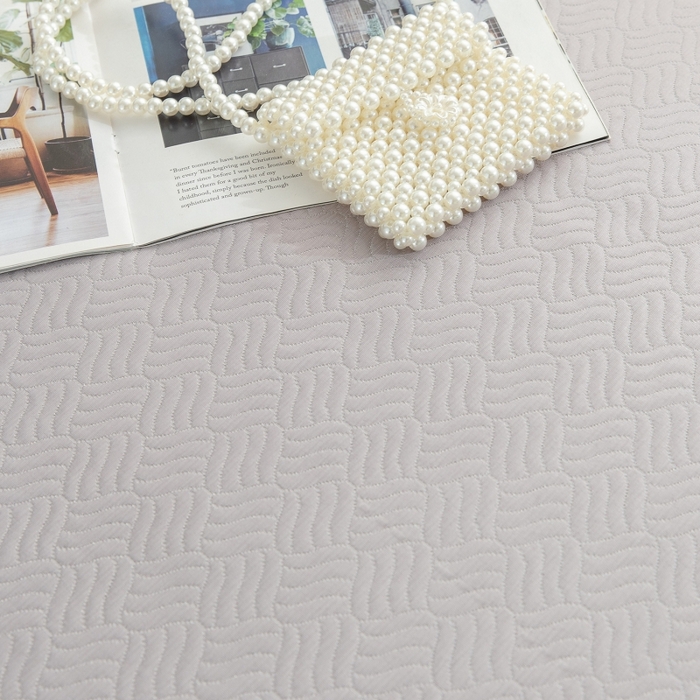 91家纺网 家纺一手货源 找家纺 乐居家纺 2025新款A类凉感纤维凉豆豆可水洗冰丝凉席席子床笠款 浅灰-密道