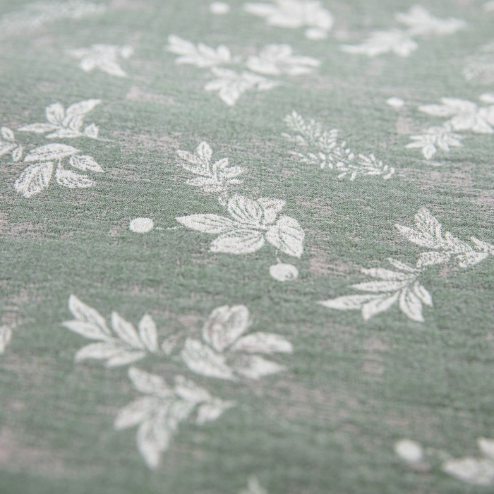 91家纺网 家纺一手货源 找家纺 2025新款全棉色织双层纱纽扣款四件套 倾城-绿