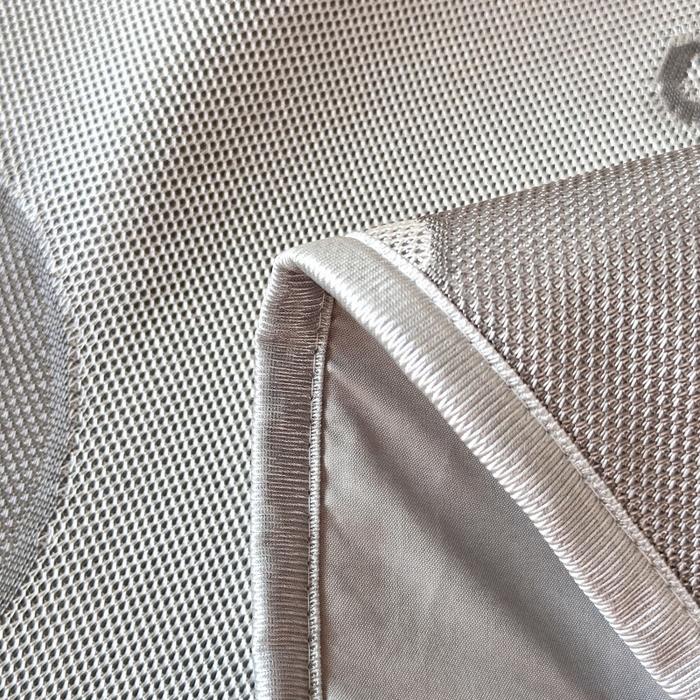 91家纺网 家纺一手货源 找家纺 乐居家纺 2025新款A类碳光抗菌凉感可水洗冰丝凉席席子床笠款 冰丝小熊-灰