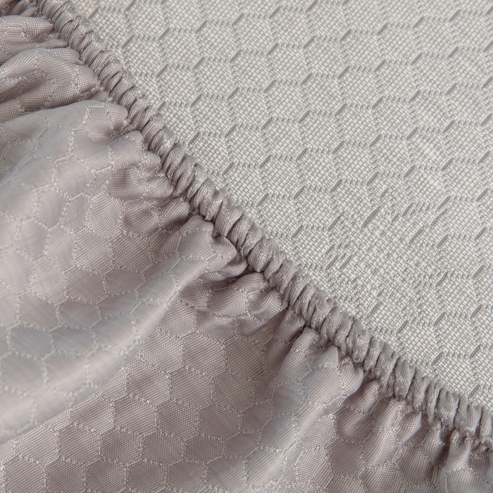 91家纺网 家纺一手货源 找家纺 乐居家纺 2025新款A类凉感纤维凉豆豆可水洗冰丝凉席席子床笠款 浅灰-树叶