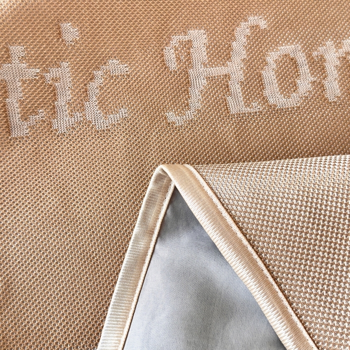 91家纺网 家纺一手货源 找家纺 乐居家纺 2025新款A类碳光抗菌凉感可水洗冰丝凉席席子床笠款 浪漫之家-咖