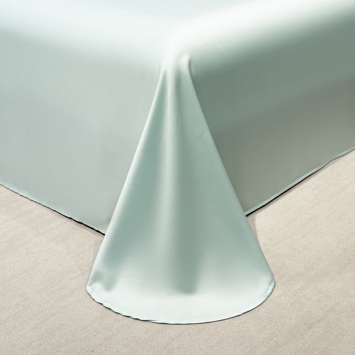 91家纺网 家纺一手货源 找家纺 欧乐蒂 2025新款水洗冰丝刺绣四件套-花颜 花颜-白兰