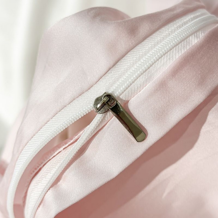 91家纺网 家纺一手货源 找家纺 欧乐蒂 2025新款水洗冰丝刺绣四件套-花颜 花颜-白桃