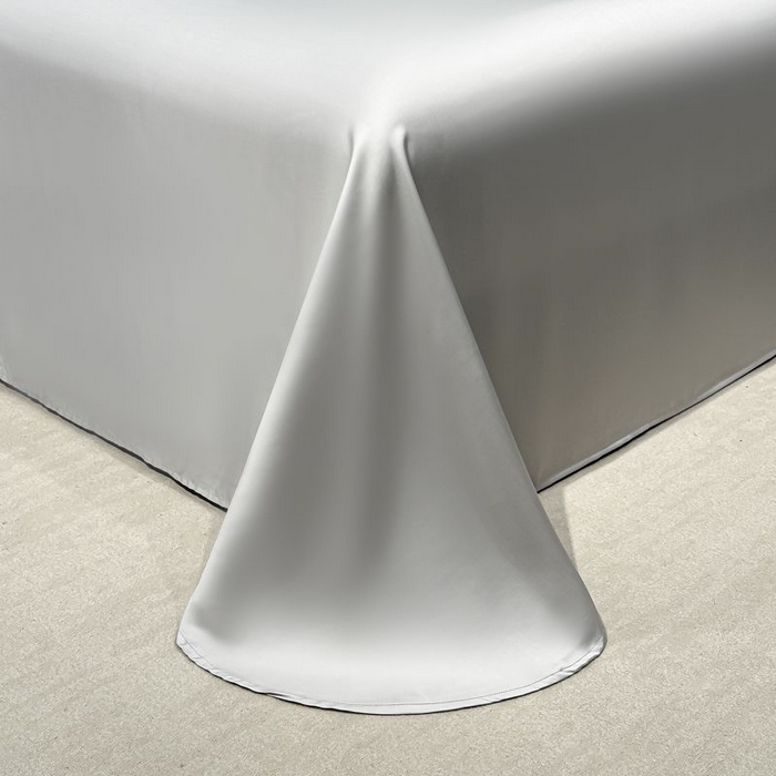 91家纺网 家纺一手货源 找家纺 欧乐蒂 2025新款水洗冰丝刺绣四件套-花颜 花颜-高级灰