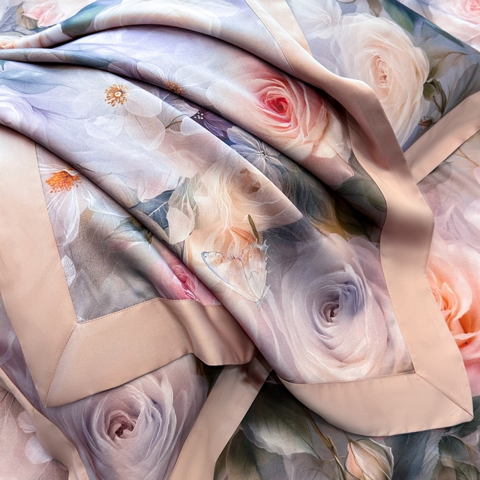 91家纺网 家纺一手货源 找家纺 （总）若未2025 新款5D唯美浪漫数码银灰50SX50S奥地利兰精天丝棉套件绮梦 绮梦控价券后不低于368