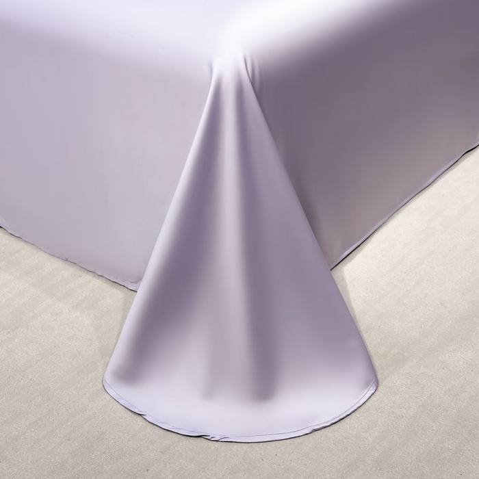 91家纺网 家纺一手货源 找家纺 欧乐蒂 2025新款水洗冰丝刺绣四件套-花颜 花颜-芋紫