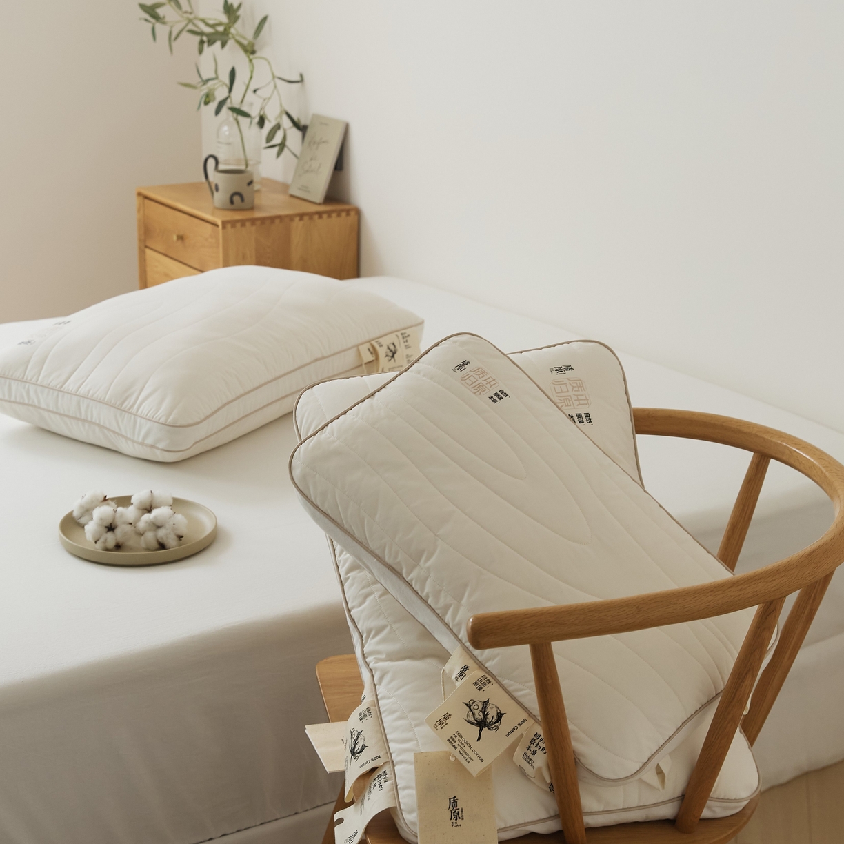 91家纺网 家纺一手货源 找家纺 境月枕芯坊 2025新款新质原棉花枕枕芯枕头 质原棉花升级儿童枕