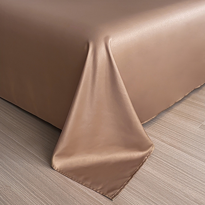 91家纺网 家纺一手货源 找家纺 富宁家纺 2025新款轻奢冰丝数码印花四件套 黄昏